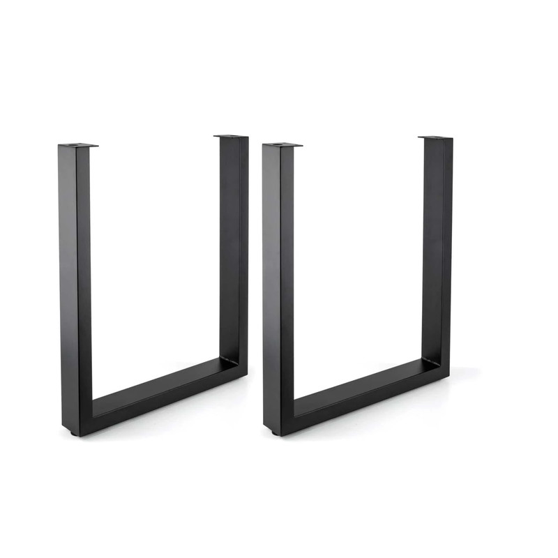 28" (710 mm) Adjustable Legs for Structural Table Matte Blac, 1 Pair